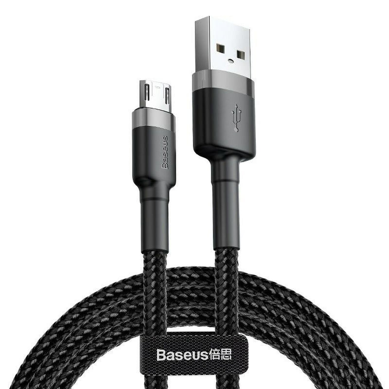 Cavo da USB a micro USB Baseus CAMKLF-BG1 Bianco Nero 1 m-0