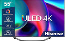 Hisense 55" ULED UHD 55U71HQ, Smart TV VIDAA 6.0, HDR Dolby Vision, ADS, Controlli vocali Alexa Built in/Google Assistant, Hisense