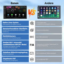 Eonon 7 pollici, sistema operativo Linux, doppio DIN, wireless, CarPlay, Android Auto,supporto DSP, Type-C, ricarica rapida, MirrorLink, ingresso/uscita video, ingresso AUX con telecamera di backup X3 Eonon