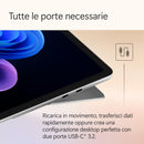 Microsoft Surface Pro | Copilot+ PC | LCD Touchscreen 12” | Snapdragon® X Plus | 16GB di RAM | 256GB di memoria | Ultimo modello | Platino