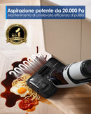 Tineco FLOOR ONE i5 Stretch Aspirapolvere Lavapavimenti, 20000Pa Potente, Aspira e Lava Insieme, Design Piatto 180°, Anti-Groviglio, Pulizia Bordi, Autonomia 30 Min, Serbatoi Capienti