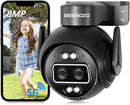 8MP - Telecamera di sorveglianza WiFi esterna/interna, monitoraggio automatico, 360° PTZ BEENOZO