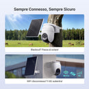 EZVIZ CB8 Lite 4G LTE Telecamera Esterno Senza Fili, 2K+/4MP 360° PTZ Telecamera Batteria, Rilevamento di Persone/Veicoli, Modalità AOV, Visione Notturna a Colori, Difesa Attiva EZVIZ