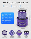 Batteria per Dyson V10 SV12 8000mAh Dyson V10 SV12 Batteria per Cyclone, Animal, Absolute, Motorhead, Fluffy Aspirapolvere, 2 Filtri morpilot