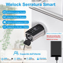Serratura Smart,Serratura Impronta Digitale,con Password WELOCK ToucA51,Carta RFID,Bluetooth APP e WiFi,serratura elettronica impermeabile IP65,Smart Lock Facile Installazione,Serratura Porta Blindata WE.LOCK