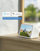 COCOCAM 2K Telecamera Wi-Fi Esterno Solare, PTZ Senza Fili con AI Rilevamento Umano, Visione Notturna a Colori, Audio Bidirezionale, Supporto Alexa, 2,4GHz, Cloud (Bianca) COCOCAM