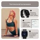 Smartwatch per il fitness Fitbit Versa 4 con GPS integrato, fino a 6 giorni di autonomia e compatibile con iOS 15 & Android OS 9.0, Nero / Alluminio grigio grafite Fitbit