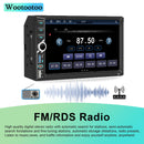 Autoradio 2 DIN BT Car Radio Car Play con Wireless Carplay e Android Auto, Doppio DIN 7 pollici HD Touch Screen, Radio FM RDS/Tipo C/Ricarica rapida/Microfono/Telecamera posteriore Wootootoo