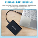 Disco rigido esterno portatile,SSD ad alta capacità, archiviazione su disco rigido USB di archiviazione per PC, TV, laptop, ufficio, compatibile con Mac e Windows 64GB bigeshop