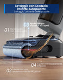 Tineco FLOOR ONE i5 Stretch Aspirapolvere Lavapavimenti, 20000Pa Potente, Aspira e Lava Insieme, Design Piatto 180°, Anti-Groviglio, Pulizia Bordi, Autonomia 30 Min, Serbatoi Capienti