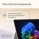 Microsoft Surface Pro | Copilot+ PC | LCD Touchscreen 12” | Snapdragon® X Plus | 16GB di RAM | 256GB di memoria | Ultimo modello | Platino