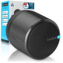 Tedee GO2 Alu - Serratura intelligente retrofit per porta, serratura digitale con blocco automatico e app, sicurezza Smart lock accesso senza chiave tedee