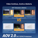 EZVIZ CB8 Lite 4G LTE Telecamera Esterno Senza Fili, 2K+/4MP 360° PTZ Telecamera Batteria, Rilevamento di Persone/Veicoli, Modalità AOV, Visione Notturna a Colori, Difesa Attiva EZVIZ