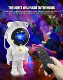 Proiettore Cielo Stellato Astronaut con Luna - 17 Modalità di Illuminazione Aurora, Lampada Aurora Boreale Modalità Festa, Telecomando con Timer, Decorazione per la Camera per Bambini e Adulti MYSTILUCK