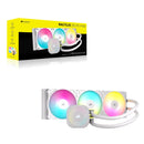 CORSAIR NAUTILUS 360 RS ARGB Raffreddatore CPU a Liquido – 360mm AIO – Connessione Diretta alla Scheda Madre – Intel LGA 1851/1700, AMD AM5/AM4 – 3x RS120 ARGB Ventilatori Inclusi – Bianco Corsair