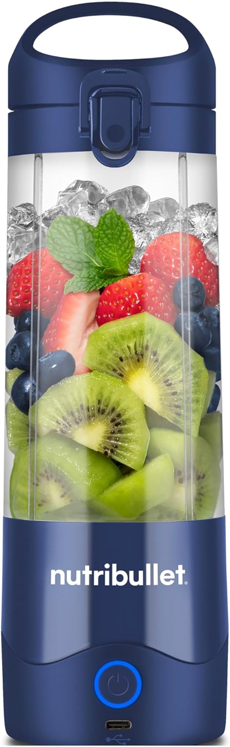 Nutribullet  frullatore portatile, 475ml blu navy, NBP003NBL Nutribullet