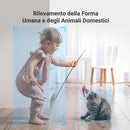 EZVIZ C7 Telecamera Wi-Fi Interno 4MP con Doppia Lente, Videocamera Sorveglianza Interno a 360°, Rilevamento di Persone/Animali, Audio Bidirezionale, Visione Notturna, Modalità Pattugliamento/Privacy EZVIZ