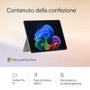 Microsoft Surface Pro | Copilot+ PC | LCD Touchscreen 12” | Snapdragon® X Plus | 16GB di RAM | 256GB di memoria | Ultimo modello | Platino