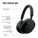 Sony WH-1000XM5 Custodia Rigida |Cuffie Wireless Over-Ear, Noise Cancelling di Nuova Generazione con Spatial Audio, Fino a 30 Ore di Batteria, Bluetooth, Black