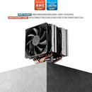 Dissipatore CPU ad Alte Prestazioni, 6 Tubi di Calore CPU Air Cooler, Raffreddatore CPU ad Torre Doppia, Doppia Ventola 120mm PWM, Intel LGA 2011/2066(X79/X99) e AMD AM4/AM5 Compatibile, D6SEK Cooler Master