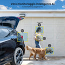 ieGeek 5MP Telecamera Wifi Esterno Senza Fili, 360° PTZ Telecamera Batteria Pannello Solare, Faretto e sirena, Rilevazione di Movimento PIR, Visione notturna a colori, Audio a 2 vie, IP65, Alexa ieGeek