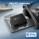 BMAX Mini PC B1 8 GB LPDDR4 128 GB eMMC W-11 Gemini Lake N4000 (fino a 2,6 GHz) Display a doppio schermo Supporta HDMI 4K, WiFi 5 2.4G/5G, Bluetooth 5.0 PC domestico computer da ufficio BMAX