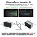 Eonon 7 pollici, sistema operativo Linux, doppio DIN, wireless, CarPlay, Android Auto,supporto DSP, Type-C, ricarica rapida, MirrorLink, ingresso/uscita video, ingresso AUX con telecamera di backup X3 Eonon