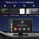 DYWSWINN 9" Wireless A-pple Carplay & Android Car, with IPS Carplay Display, Digital Receiver, Siri/G-oogle, GPS Navigation, Bluetooth, Mirror Link, FM, AUX, Touchscreen Autoradio for All Vehicles DYWSWINN
