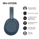 Sony WH-CH720N | Cuffie Wireless con Noise Cancelling, Connessione Multipoint, Fino a 35 ore di durata della batteria e Ricarica Rapida - Blu Sony