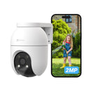 EZVIZ Telecamera Wi-Fi Esterno 1080p, Telecamera Motorizzata per Esterni con Copertura a 360°, Visione Notturna a Colori, Rilevamento di Persone, Tracciamento Automatico, Alexa/Google, C8c 2MP EZVIZ
