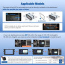 Eonon Autoradio Android 14 da 7 pollici, doppio DIN, sistema di navigazione GPS da 3+32GB, CarPlay, Android Auto, mirroring dello schermo, Bluetooth, touchscreen WiFi DSP USB telecamera posteriore UX7 Eonon