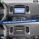 CAMECHO Autoradio Bluetooth 2 Din con Telecamera Posteriore, Schermo 7 Pollici Touchscreen Auto Radio con FM Mirror Link Controllo al Volante EQ AUX CAMECHO