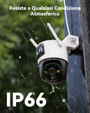 Imou 4K (3MP+5MP) Telecamera Wi-Fi Esterno Doppio Obbiettivo, 360°PTZ Videocamera Sorveglianza Esterno con Visione Notturna a Colori, Rilevamento Umano/Veicoli, IP66, Tracciamento Intelligente, 2,4ghz Imou