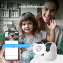 EZVIZ C6N G1 4K Telecamera Wi-Fi Interno, 8MP Videocamera Sorveglianza Interno Pan/Tilt/Zoom, Rilevamento di Persone/Animali/Rumore, Visione Notturna a Colori, Chiamata Bidirezionale, WiFi 2.4/5Ghz EZVIZ