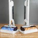 Rowenta X-Clean 10, Lavapavimenti Senza Fili, Autonomia 60', Tecnologia Smart, Assistente Vocale, Autopulizia e Asciugatura, Doppio Serbatoio Solido/Liquido, Tutti i Pavimenti, Pulizia Bordi, GZ7540