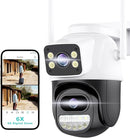 Telecamera per eserno 2.4G WiFi PTZ Outdoor Camera Dual Lens Home Security