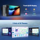 Eonon Autoradio Android 14 da 7 pollici, doppio DIN, sistema di navigazione GPS da 3+32GB, CarPlay, Android Auto, mirroring dello schermo, Bluetooth, touchscreen WiFi DSP USB telecamera posteriore UX7 Eonon