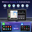 DYWSWINN 9" Wireless A-pple Carplay & Android Car, with IPS Carplay Display, Digital Receiver, Siri/G-oogle, GPS Navigation, Bluetooth, Mirror Link, FM, AUX, Touchscreen Autoradio for All Vehicles DYWSWINN