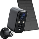 Telecamera Wi-Fi Esterno FOAOOD  Batteria Senza Fili,Videocamera Sorveglianza Solare con Visione Notturna Colori,Rilevamento Umano PIR,Conversazione a 2 Vie,Impermeabile IP66-Nera ezviz