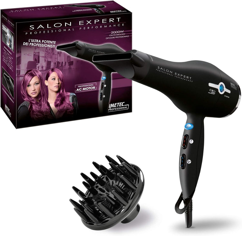 Imetec Salon Expert P4 2500 Ion Asciugacapelli Professionale  Potenza 2000 W