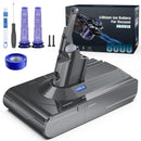 Batteria  Dyson V8, 8000mAh Batteria di Ricambio per Dyson V8 Absolute Fluffy Animal SV10 Motorhead Slim Fluffy Total Clean Extra con 2  Filtri morpilot