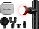 HoMedics MYTI Massaggiatore Elettrico Portatile Riscaldato con 5 Accessori nero HOMEDICS