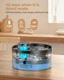 Fontanella per Gatti Senza Fili: Fontana per Gatti con Sensore di Movimento - 3.2L Fontanella Gatto - Dispenser Acqua gatto 4200 mAh Batteria - Distributore Acqua Ricaricabile - Nero GIOTOHUN