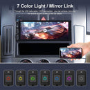 Hodozzy Wireless Carplay Autoradio 1 Din Android Auto con 6.86 Pollici IPS Schermo, Stereo Auto Bluetooth, Touchscreen con Mirror Link/FM/USB/AUX/SWC/Controllo Vocale+ Telecamera Retromarcia Hodozzy