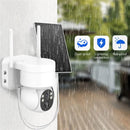 Videocamera Sorveglianza, 4MP Solar PTZ Camera Wireless Security Camera Outdoor Night Vision PIR Detection Solar Powered Battery Camera,per la sicurezza della casa JOJIDE
