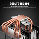 Dissipatore CPU ad Alte Prestazioni, 6 Tubi di Calore CPU Air Cooler, Raffreddatore CPU ad Torre Doppia, Doppia Ventola 120mm PWM, Intel LGA 2011/2066(X79/X99) e AMD AM4/AM5 Compatibile, D6SEK Cooler Master