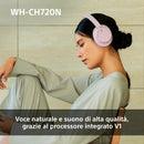 Sony WH-CH720N | Cuffie Wireless con Noise Cancelling, Connessione Multipoint, Fino a 35 ore di durata della batteria e Ricarica Rapida - Blu Sony