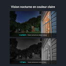 EZVIZ Telecamera di sorveglianza della batteria per esterni, telecamera WLAN 4K con modalità AOV, rilevamento KI persona/veicolo, difesa attiva e visione notturna del colore, BC1c EZVIZ