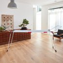 Vileda Stendibiancheria Infinity Flex Plus, stendino allungabile per lenzuola e tovaglie, griglia telescopica estensibile fino a 2 m, 30 m di stenditura, ali alte, ruote, acciaio e alluminio