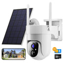 Telecamera intelligente di sicurezza cellulare 4G LTE No WiFi Vista a 360 ° 2K Telecamere HD per esterni Alimentata a batteria solare 2K Cam per la sicurezza domestica Visione notturna a colori Camii